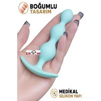 Erofoni Т-357039 Medikal Silikon 10 Cm Boğumlu Anal Açıcı Gevşetici Alıştırıcı Tıkaç Plug