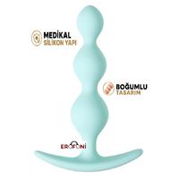 Erofoni Т-357039 Medikal Silikon 10 Cm Boğumlu Anal Açıcı Gevşetici Alıştırıcı Tıkaç Plug