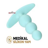 Erofoni Т-357039 Medikal Silikon 10 Cm Boğumlu Anal Açıcı Gevşetici Alıştırıcı Tıkaç Plug