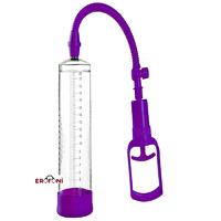 Erofoni 110828-PURPLE Kaliteli Dayanıklı Mekanizma 20 CM Tetikli Mor Penis Vakum Pompası