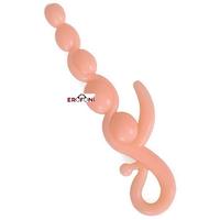 Erofoni 408-SKIN 22 CM Sıralı Anal ve Vajinal Zevk Topu Anal Plug Açıcı