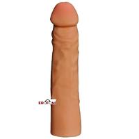 Erofoni 469 Ucu 5 Cm Dolgulu 19 CM Süper Realistik Uzatmalı Penis Kılıfı
