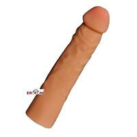 Erofoni 469 Ucu 5 Cm Dolgulu 19 CM Süper Realistik Uzatmalı Penis Kılıfı