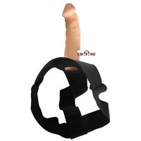 Erofoni 605-SKIN Ucu 7 CM Dolgulu İçi Boş 20 CM Realistik Belden Bağlamalı Strapon Takma Protez Penis