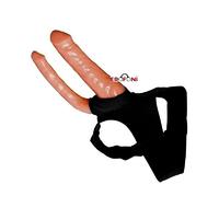 Erofoni 606 Çift Taraflı Belden Bağlamalı 18 CM İkili Çatal Dildo Strapon Takma Penis