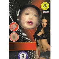 Erofoni 8125 Büyük Boy İnleme Sesli Siyah Saçlı Realistik Vajina Anüs 3 İşlevli Titreşimli Şişme Bebek Kadın Manken