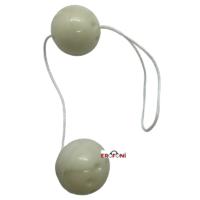 Erofoni 278-WHITE Balls White İkili Vajinal Ve Anal Zevk Topu