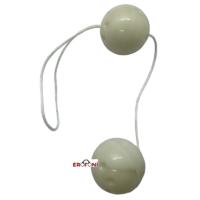 Erofoni 278-WHITE Balls White İkili Vajinal Ve Anal Zevk Topu