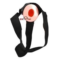 Erofoni C-7638 Süper Realistik Ucu 6 CM Dolgulu 18 CM İçi Boş Belden Bağlamalı Strapon Takma Dildo Penis