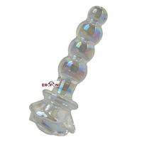Erofoni  LS-HJMG-B-MULTİCOLORED Çok Renkli Komple Kaliteli Kalın Cam Yapı 14 CM Anal Açıcı Gevşetici Alıştırıcı Plug