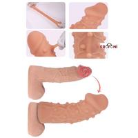 Erofoni ES-006 Ultra Soft Yumuşak Dokulu 15 CM Lüks Realistik Penis Kılıfı﻿﻿