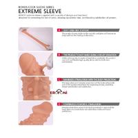 Erofoni ES-006 Ultra Soft Yumuşak Dokulu 15 CM Lüks Realistik Penis Kılıfı﻿﻿