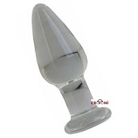 Erofoni LS-N06 Komple Kaliteli Kalın Cam Yapı 10 cm Anal Açıcı Alıştırıcı Gevşetici Tıkaç Plug