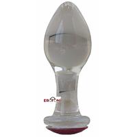 Erofoni LS-34MM Komple Kaliteli Kalın Cam Yapı 11 Cm Anal Alıştırıcı Gevşetici Tıkaç Plug