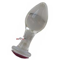 Erofoni LS-34MM Komple Kaliteli Kalın Cam Yapı 11 Cm Anal Alıştırıcı Gevşetici Tıkaç Plug