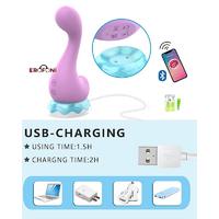 Erofoni LS-0156-LİLA-APP Telefon Uyumlu Usb Şarjlı Klitoris Emici App Uygulamalı Titreşimli Su Geçirmez Teknolojik Vibratör
