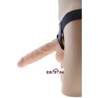 Erofoni LS-001-K605 Ultra Süper Realistik 21 CM Belden Bağlamalı Deri Kemerli Dildo Strapon Takma Penis