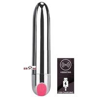 Erofoni LS-002 Usb Şarjlı Su Geçirmez 8 Cm Metal 10 Hız Titreşimli Teknolojik Bullet Vibratör