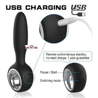 Erofoni LS-0063 Uzaktan Kumandalı Usb Şarjlı Teknolojik Titreşimli 15 Cm Anal Alıştırıcı Gevşetici Plug