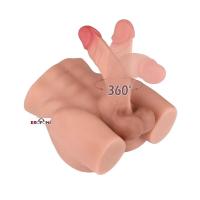 Erofoni LS-00654 Büyük Boy 22 Cm 3.5 Kg Realistik 18 Cm Yapay Dildo Penisli Anüslü Titreşimli Erkek Kalçası