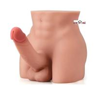 Erofoni LS-00654 Büyük Boy 22 Cm 3.5 Kg Realistik 18 Cm Yapay Dildo Penisli Anüslü Titreşimli Erkek Kalçası