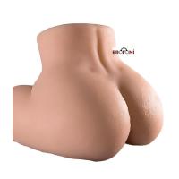 Erofoni LS-00656 Büyük Boy 33 CM Süper Realistik 5.6 KG 2 İşlevli Titreşimli Yapay Suni Vajina Anüs Kalça Mastürbatör