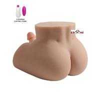 Erofoni LS-00663 Büyük Boy 40 Cm 6 KG Realistik 19 Cm Penis Titreşimli 3 İşlevli Suni Vajina Kalça Mastürbatör