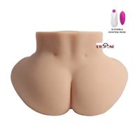 Erofoni LS-00663 Büyük Boy 40 Cm 6 KG Realistik 19 Cm Penis Titreşimli 3 İşlevli Suni Vajina Kalça Mastürbatör