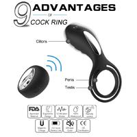 Erofoni LS-0068-SİYAH Uzaktan Kumandalı Usb Şarjlı Su Geçirmez Titreşimli Teknolojik Penis Halkası