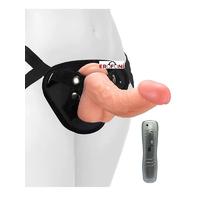 Erofoni LS-007-V-7003 Ultra Süper Realistik 15 Cm Titreşimli Belden Bağlamalı Yapay Strapon Takma Vibratör Penis