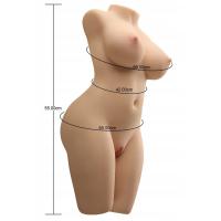 Erofoni LS-00708 Büyük Boy 57 Cm Titreşimli 9 KG Pozisyon Alabilir İskeletli 2 İşlevli Realistik Torso Manken