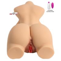 Erofoni LS-00745 Büyük Boy 10 KG Süper Realistik 46 CN Titreşimli 2 İşlevli Yapay Suni Vajina Anüs Kadın Vücut Torso Manken