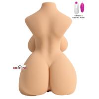 Erofoni LS-00745 Büyük Boy 10 KG Süper Realistik 46 CN Titreşimli 2 İşlevli Yapay Suni Vajina Anüs Kadın Vücut Torso Manken
