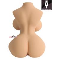 Erofoni LS-00752 Büyük Boy 32 Cm Realistik 3 Kg Titreşimli 2 İşlevli Yapay Suni Vajina Anüs Kadın Vücut Torso Manken