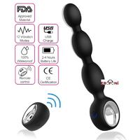 Erofoni LS-0084 Uzaktan Kumandalı Usb Şarjlı 21 Cm Teknolojik Titreşimli Anal Alıştırıcı Gevşetici Plug