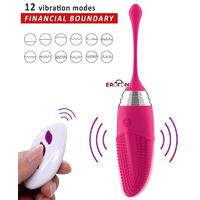 Erofoni LS-0088-PEMBE Uzaktan Kumandalı Usb Şarjlı 12 Hız Teknolojik Titreşimli Medikal Realistik Vibratör