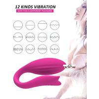 Erofoni LS-0097-PEMBE Uzaktan Kumandalı Usb Şarjlı Su Geçirmez Çift Motorlu Teknolojik 12 Hız Titreşimli Vibratör