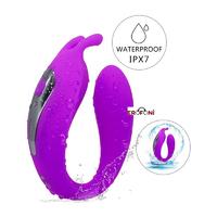 Erofoni LS-0100-MOR Uzaktan Kumandalı Usb Şarjlı Su Geçirmez Çift Motorlu Teknolojik 12 Hız Titreşimli Vibratör