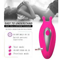 Erofoni LS-0100-PEMBE Uzaktan Kumandalı Usb Şarjlı Su Geçirmez Çift Motorlu Teknolojik 12 Hız Titreşimli Vibratör