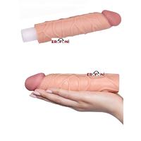 Erofoni LS-011 Ucu 5 CM Dolgulu Ultra Süper Realistik 18 CM Uzatmalı Penis Kılıfı