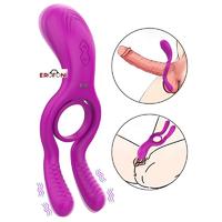Erofoni LS-0133-MOR Usb Şarjlı Uzaktan Kumandalı Su Geçirmez 12 Adet Süper Teknolojik Titreşimli Penis Halkası