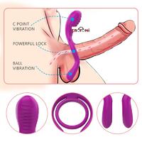 Erofoni LS-0133-MOR Usb Şarjlı Uzaktan Kumandalı Su Geçirmez 12 Adet Süper Teknolojik Titreşimli Penis Halkası
