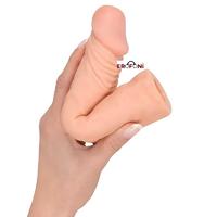 Erofoni LS-013A Ucu 5 Cm Dolgulu 20 CM Süper Realistik Uzatmalı Penis Kılıfı