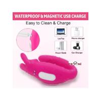 Erofoni LS-0159-PEMBE-APP Telefon Uyumlu Usb Şarjlı Çift Motorlu Su Geçirmez We Vibe App Uygulamalı Titreşimli Teknolojik Vibratör