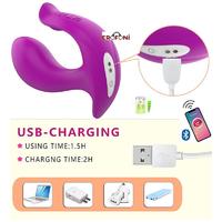 Erofoni LS-0160-APP-MOR Telefon Uyumlu Usb Şarjlı Su Geçirmez Çiftlere Özel App Uygulamalı Teknolojik Titreşimli Vibratör