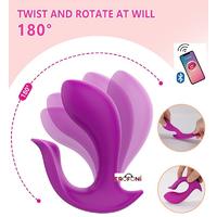 Erofoni LS-0160-APP-MOR Telefon Uyumlu Usb Şarjlı Su Geçirmez Çiftlere Özel App Uygulamalı Teknolojik Titreşimli Vibratör