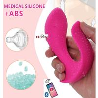 Erofoni LS-0160-APP-PEMBE Telefon Uyumlu Usb Şarjlı Su Geçirmez Çiftlere Özel App Uygulamalı Teknolojik Titreşimli Vibratör