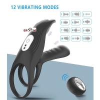 Erofoni LS-0170 Uzaktan Kumandalı Su Geçirmez Çift Motorlu Titreşimli Usb Şarjlı Teknolojik Penis Halkası