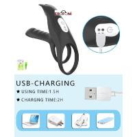 Erofoni LS-0170 Uzaktan Kumandalı Su Geçirmez Çift Motorlu Titreşimli Usb Şarjlı Teknolojik Penis Halkası