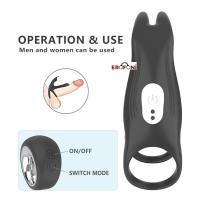 Erofoni LS-0170 Uzaktan Kumandalı Su Geçirmez Çift Motorlu Titreşimli Usb Şarjlı Teknolojik Penis Halkası
